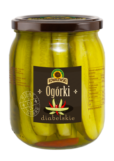 Ogórki diabelskie 540 ml