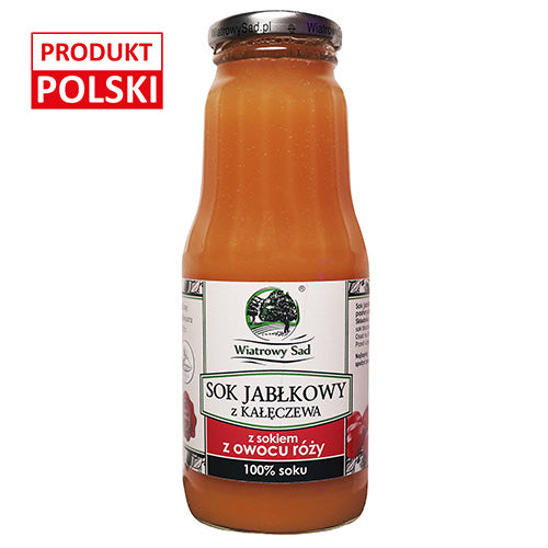 Sok jabłkowy z owocem róży 300 ml