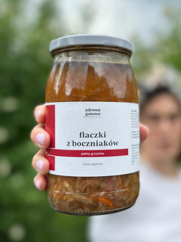 Flaczki z boczniaków (wegańskie) 900ml