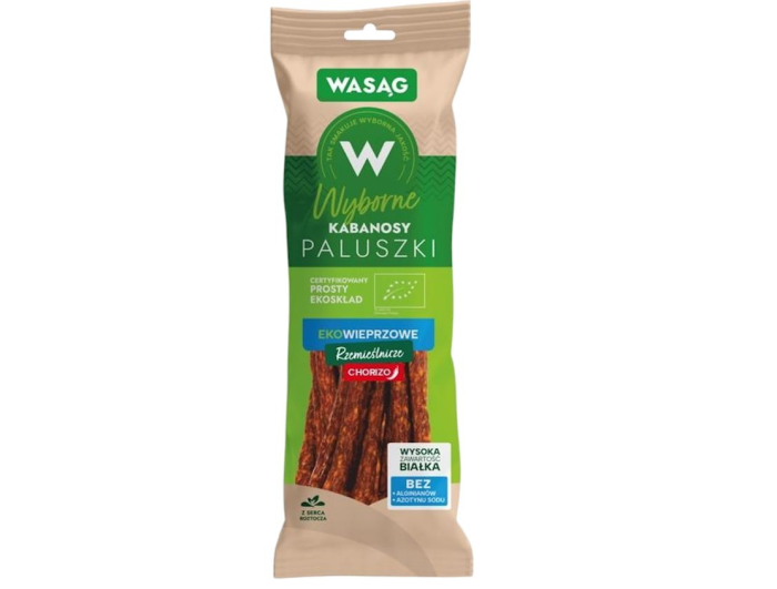 Kabanosy rzemieślnicze chorizo EKO Wasąg 90 g