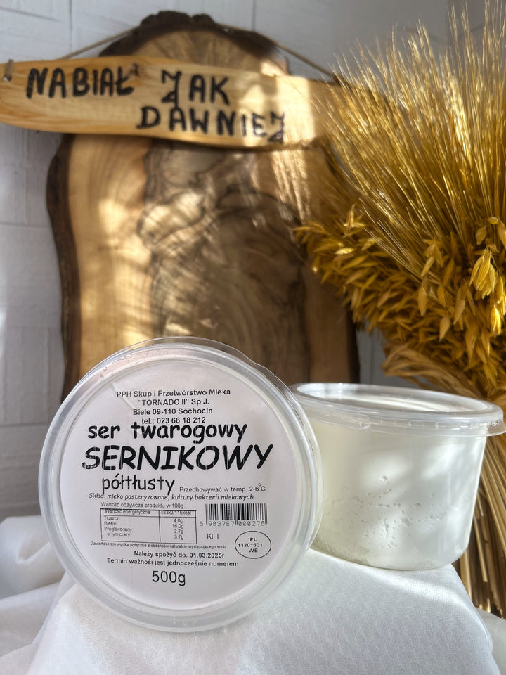 Twaróg półtłusty mielony sernikowy 0,5 kg