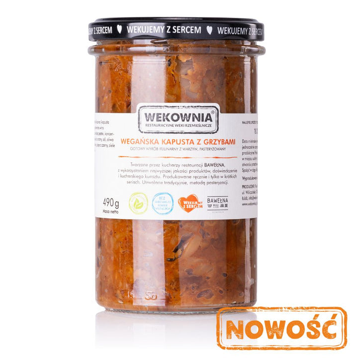 Wegańska kapusta z grzybami 490g