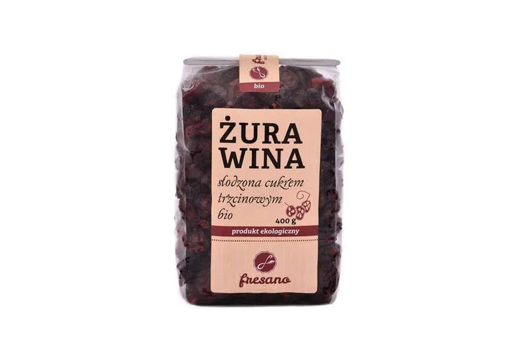 Żurawina słodzona cukrem trzcinowym EKO 400 g