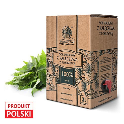 Sok jabłkowy z pokrzywą 3l