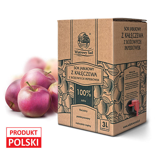 Sok jabłkowy z różowych papierówek 3l