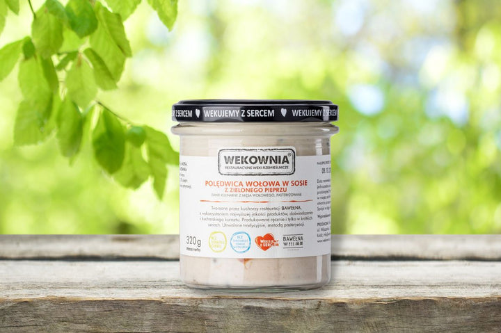 Polędwica wołowa w sosie z zielonym pieprzem 320 g