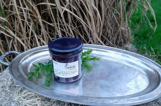 Konfitura borówkowo - wiśniowa ze stevią 350g