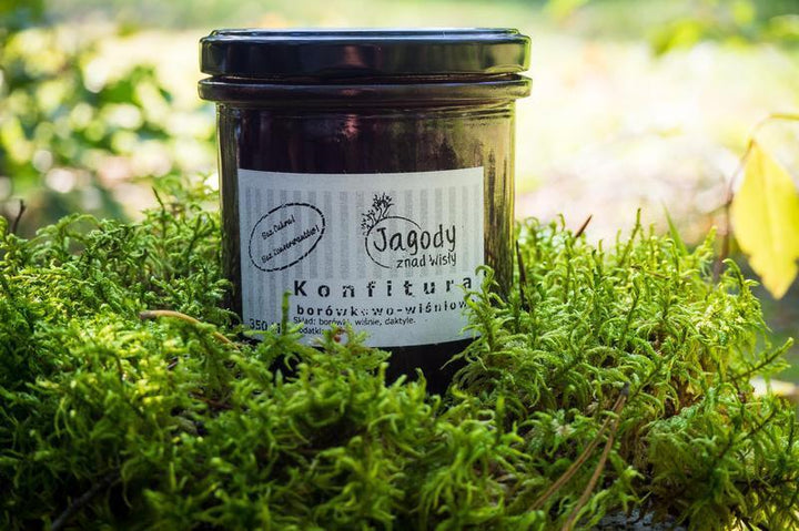 Konfitura borówkowo-wiśniowa bez cukru! 350ml