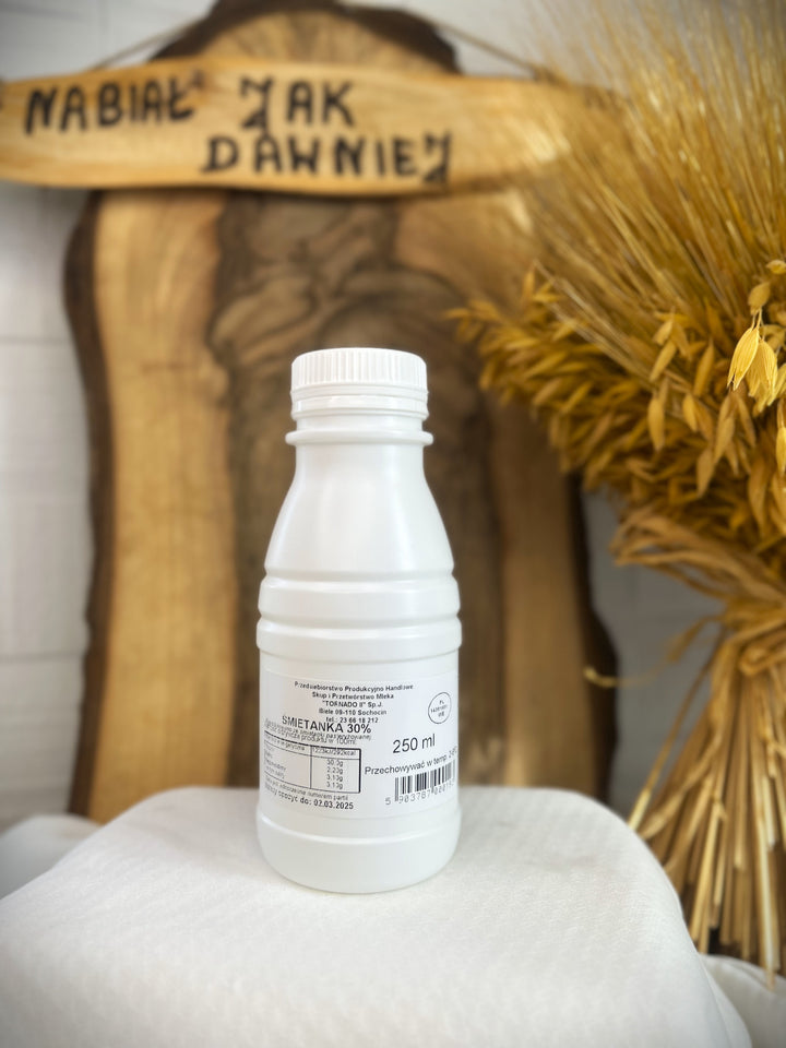 Śmietana 30 % butelka 250 ml